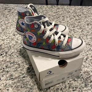 Toddler Boy Converse Chuck Taylor Dinoverse hi top junior 11 dinosaur print